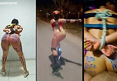 bound slut samanta gets humiliated in bondage fucking as bdsm slave