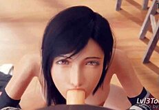 Wow! Tifa Lockhart from Final Fantasy VII Gets Creampied by Lvl3toaster