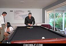 Milf Handles Kinky Threesome With Businessmen In Office