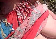 Intense amateur blowjob leads to doggy fuck in the bush