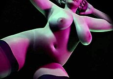 striptease with a hot cougar dancing