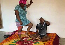 Sex-starved mummy subtly seduces her stepson in missionary, making him take her pussy.