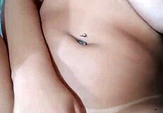 horny wife uses toys while husband works