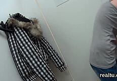 perfect czech teen gets tempted in the mall, undresses, and gets pov anal reaming