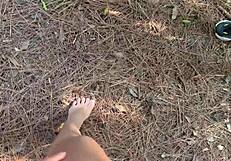 i saw her naked in the woods with big butt