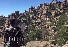 she sucks and swallows on hiking trail