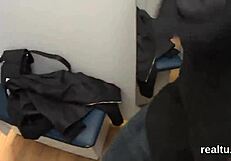 perfect czech teen gets tempted in the mall, undresses, and gets pov anal reaming