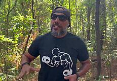 i saw her naked in the woods with big butt