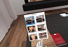 lets play pornflix and chill - vr with shaved pussy