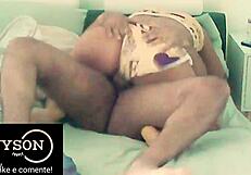 Come fuck me in my pajamas, I woke him for a morning session