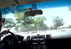 teen rides cock in the forest, so hot