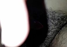 Enjoying A Hairy, Wet Pussy During Intimate Masturbation