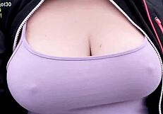 Rocio takes provocative morning walk outdoors