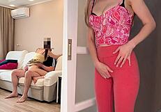 Horny stepmom pounces on my cock after creampie – cum twice?