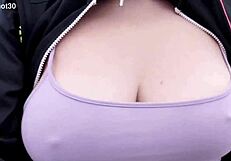 Rocio takes provocative morning walk outdoors