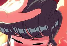 Komi San Gives Amazing Blowjob To Monster Cock!