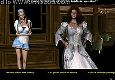 Redhead Nelana Plays Outdoor With Shaved Pussy