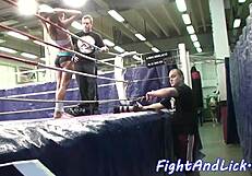 Wow, wrestling babes shaking those big asses!