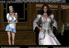 Redhead Nelana Plays Outdoor With Shaved Pussy