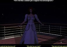 Redhead Nelana Plays Outdoor With Shaved Pussy