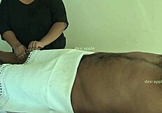 Oiled indian fantasy massage with detailed strokes