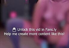 filipina athlete masturbates pussy on beach workout