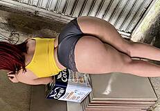 I hired this Latina employee for the work, her beautiful ass making everyone drool in voyeur fetish.