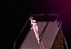 Meiko's nostalgic project diva nude mod with full nude cat costume