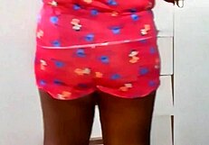 Curvy BBW Applies Moisturizer In Public Exposure