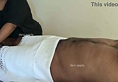 Oiled indian fantasy massage with detailed strokes