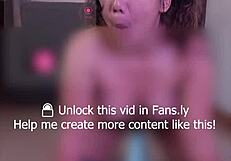 filipina athlete masturbates pussy on beach workout