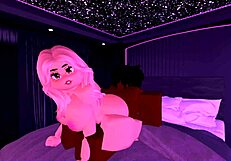 Blonde Bitch Rides Big Black Cock Hardcore