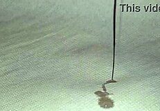 Feeling the tease as I stroke my tied up cock until it drips and cums