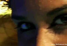 Indian lady participates in powerful ritual dance session