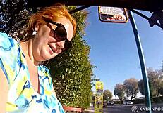 Bbw with hairy bush and big ass struts nude in public!