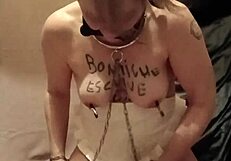 maid in apron serves obediently