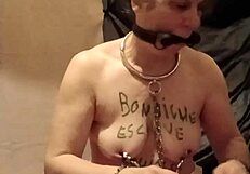 maid in apron serves obediently