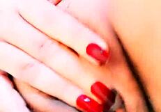 Menina virgem se masturbando, Milla Santiago touches her big tits and ass in this sexy amateur scene.