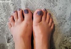 Fat BBW MILF dominates with foot fetish today