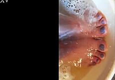 Fat BBW MILF dominates with foot fetish today