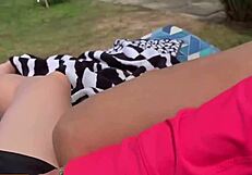 Dont pay attention to them - show everyone how you cum on the beach