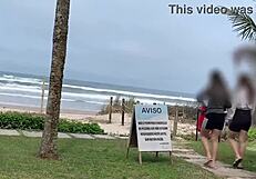Dont pay attention to them - show everyone how you cum on the beach