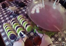 step mom and ally's step daughter almost caught by step dad