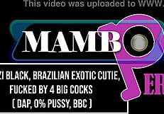 meyzi black rides four monster cocks, gaping her ass for atm action