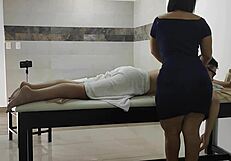 Amateur Massage Turns Hot With Big Ass Latina Brunette Licking Pussy