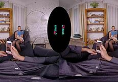 vrhush kinuski surprises her man with intense sex in stockings and more