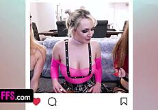 Feeling Ecstatic As Three Bestfriends Gangbang Rockstar