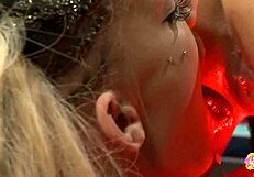 two blondes in heels chat retro style