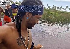 Man, nudist beach adventure turns into wild orgy with João O Safado!