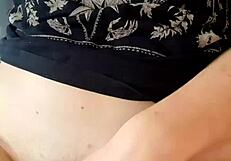 Miranielt's first video: masturbating while watching neighbor bathe in the shower.